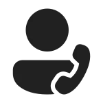 Person Call SVG Icon